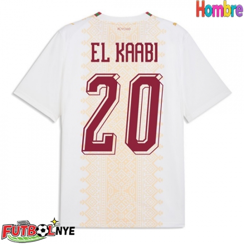 Camiseta Marruecos Ayoub El Kaabi #20 Visitante Equipación Mundial 2026 manga corta